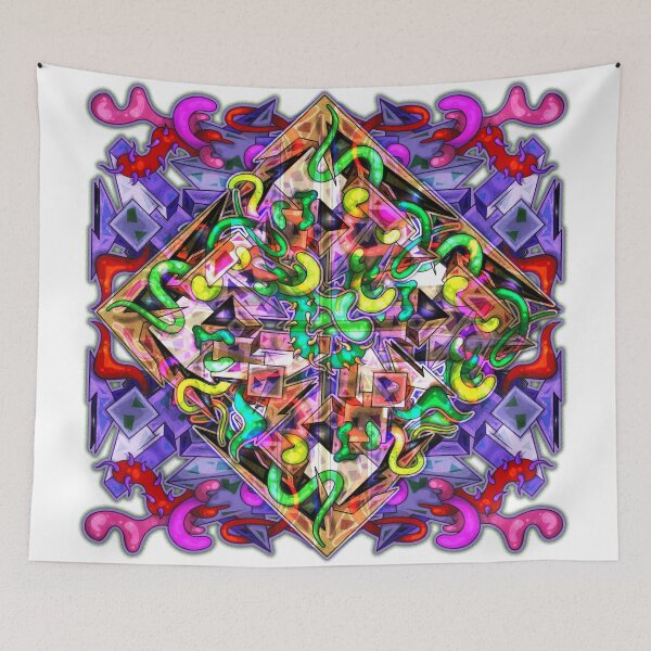 Item preview, Color Tiles #24A Colorful Talisman - Symmetrical mandala designed and sold by liquid-print.