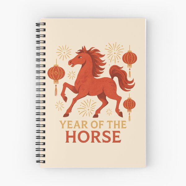 Item preview, Lantern Horse | Lunar New Year 2026 Illustration designed and sold by Ombrya.