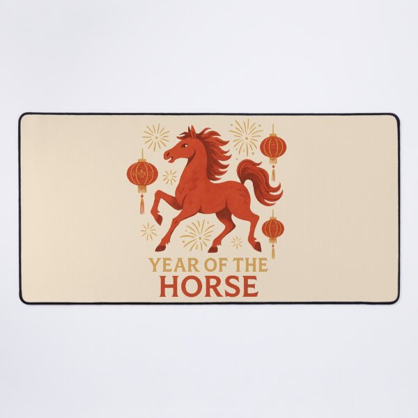 Item preview, Lantern Horse | Lunar New Year 2026 Illustration designed and sold by Ombrya.