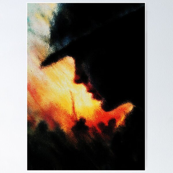 Item preview, Soldier Profile Silhouette in Fire Light designed and sold by Piotrek0001.