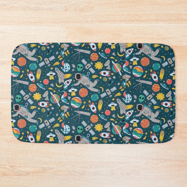 Item preview, Cute Astronaut Space Pattern – Rockets, Planets & Stars Cartoon Galaxy Illustration designed and sold by GiftsCreek.