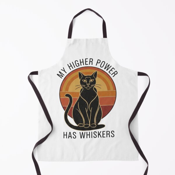 Item preview, My Higher Power Has Whiskers Cat Retro designed and sold by Death by Bunny.