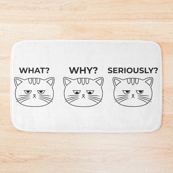 Item preview, Angry Cat Reactions – What Why Seriously designed and sold by Sesame1195.