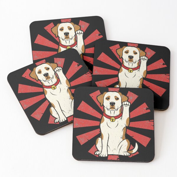 Item preview, Lucky Dog Raised Paw Retro Sunburst Illustration designed and sold by JEFDodsonArt.