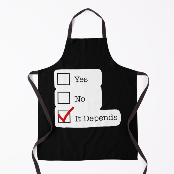 Item preview, It Depends Funny Checkbox designed and sold by dlpajtcukse77.