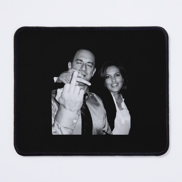 Item preview, Elliot Stabler And Olivia Benson Actors And Musicians Giving The Middle Finger Meme designed and sold by sereshop.