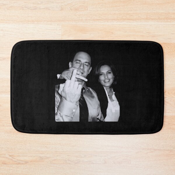 Item preview, Elliot Stabler And Olivia Benson Actors And Musicians Giving The Middle Finger Meme designed and sold by sereshop.