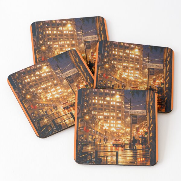 Item preview, Rainy night in the city designed and sold by stylekotoshop.