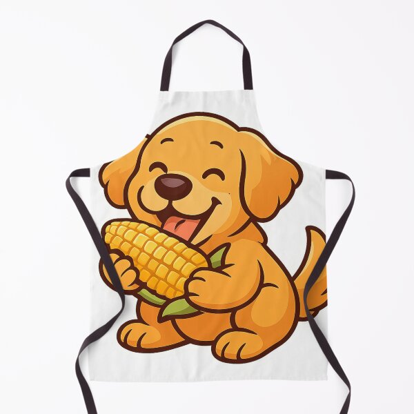 Item preview, Cute Dog Eating Corn Funny Food Lover Sticker designed and sold by Tisnapra23.