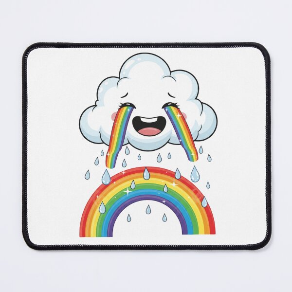 Item preview, Joyful Cloud with Rainbow Tears designed and sold by StickVerse by Owais.