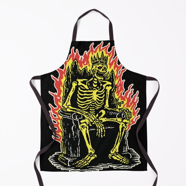 Item preview, Skeleton King on Flaming Throne Gothic Horror designed and sold by trajeado14.
