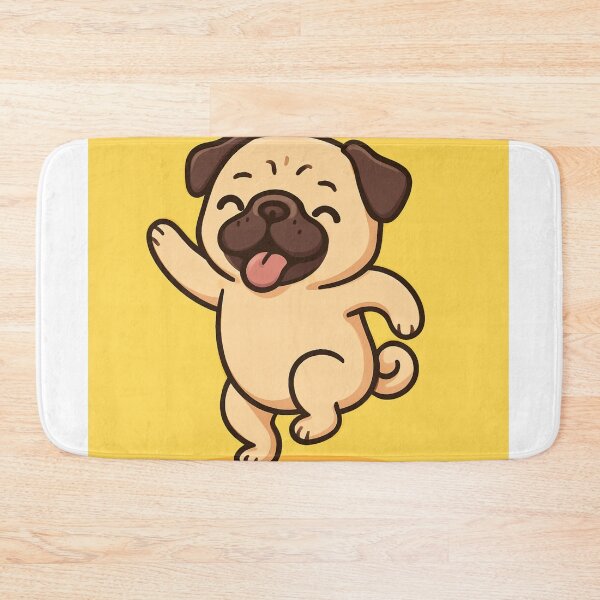 Item preview, Happy Dancing Dog Illustration Funny Animal Design designed and sold by Tisnapra23.