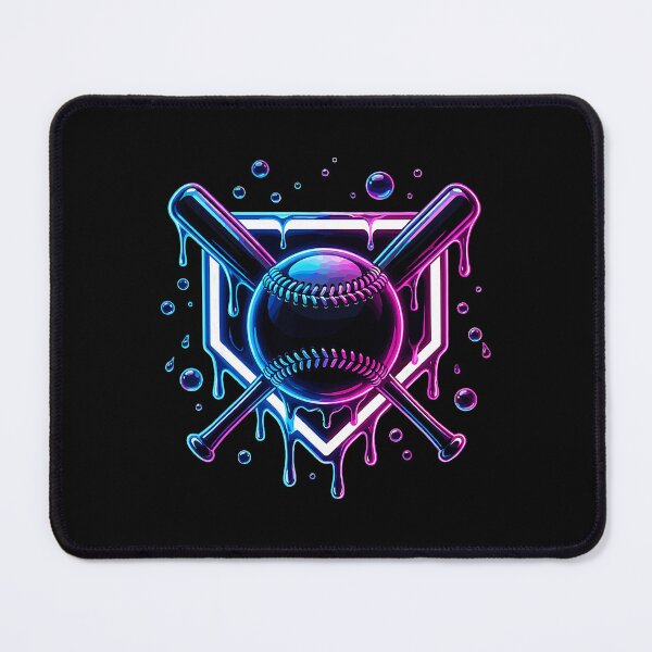 Item preview, Baseball Drip Crossed Bats Neon Style designed and sold by miaa-artistshop.