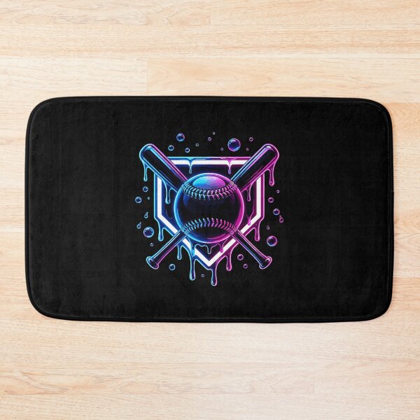 Item preview, Baseball Drip Crossed Bats Neon Style designed and sold by miaa-artistshop.