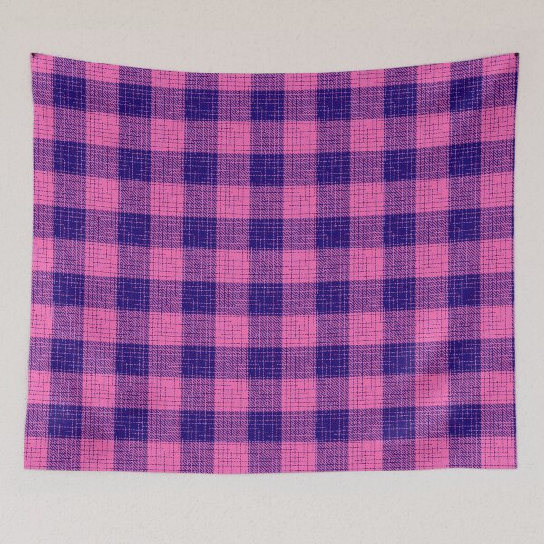 Item preview, Blue and Pink Crosshatch Plaid Gingham Design  designed and sold by PatternTitan.