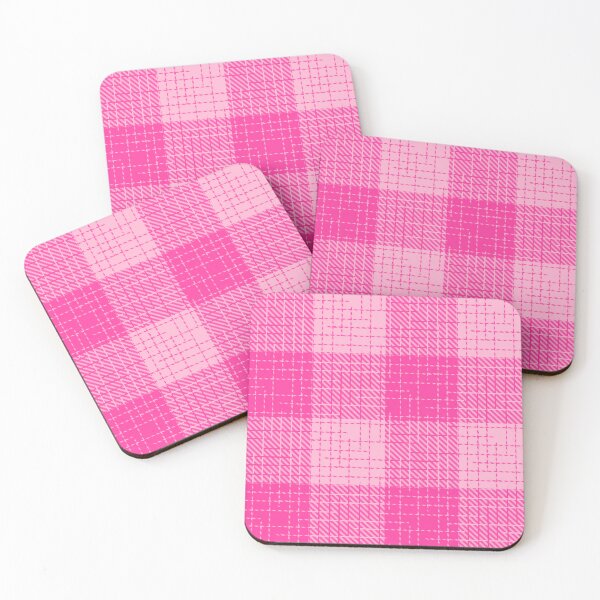 Item preview, Hot Pink Light Pink Crosshatch Plaid Gingham Design  designed and sold by PatternTitan.