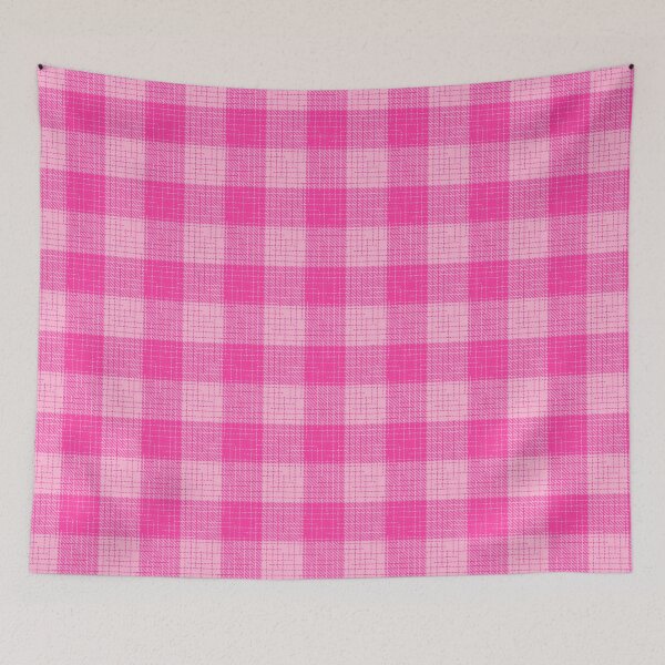 Item preview, Hot Pink Light Pink Crosshatch Plaid Gingham Design  designed and sold by PatternTitan.