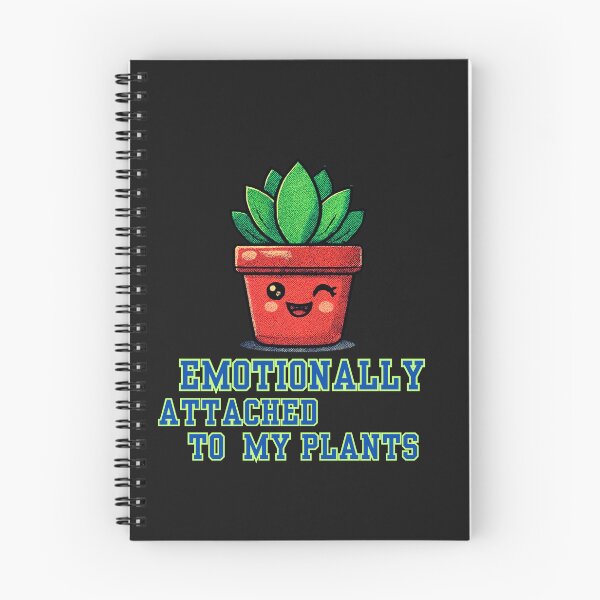 Item preview, Emotionally Attached to My Plants Cute Plant Lover Illustration designed and sold by AdicretorDesign.
