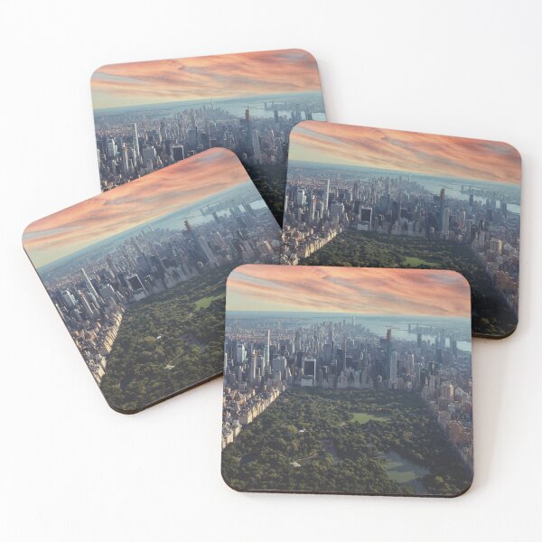 Item preview, New York City Central Park aerial view sunset designed and sold by Mauswohn.