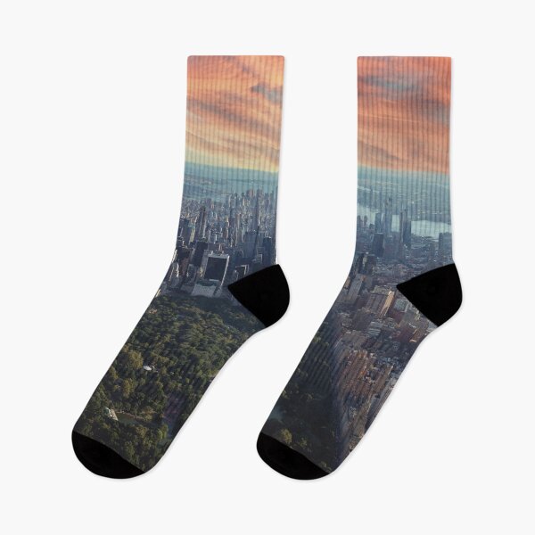 Item preview, New York City Central Park aerial view sunset designed and sold by Mauswohn.