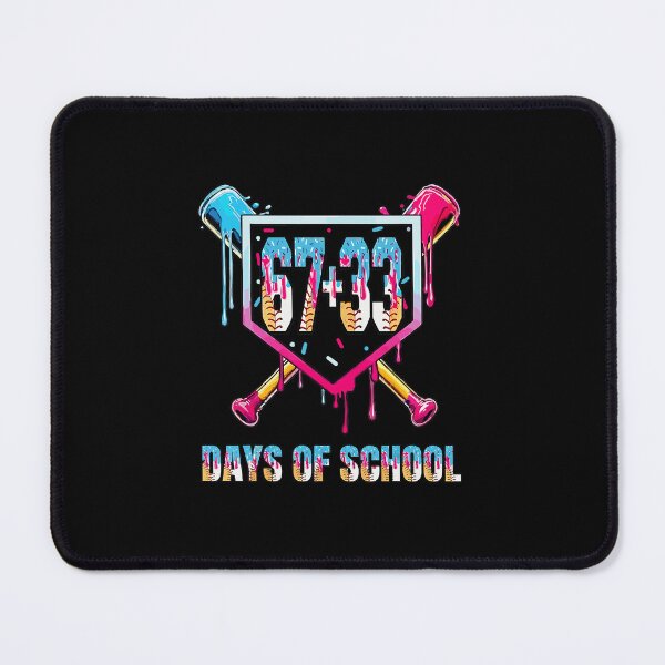 Item preview, 67+33 Days Of School Funny 100th Day School Baseball designed and sold by gladysenglish.