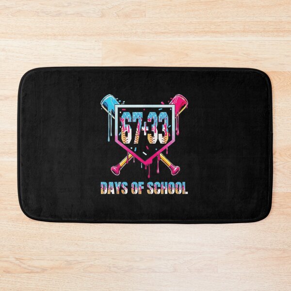Item preview, 67+33 Days Of School Funny 100th Day School Baseball  designed and sold by gladysenglish.