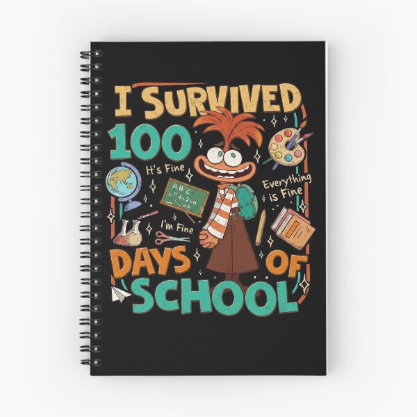 Item preview, I Survived 100 Days of School Anxious Cartoon 100th Day School Kids designed and sold by pansak.