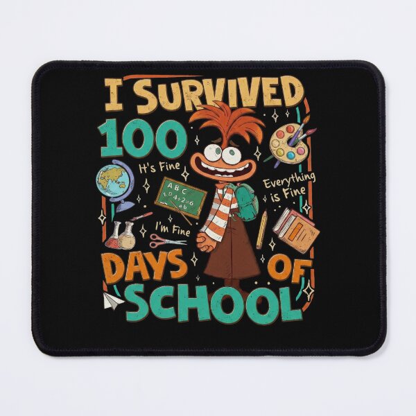 Item preview, I Survived 100 Days of School Anxious Cartoon 100th Day School Kids designed and sold by pansak.