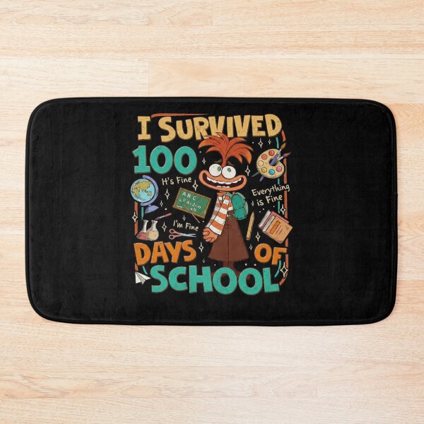 Item preview, I Survived 100 Days of School Anxious Cartoon 100th Day School Kids designed and sold by pansak.
