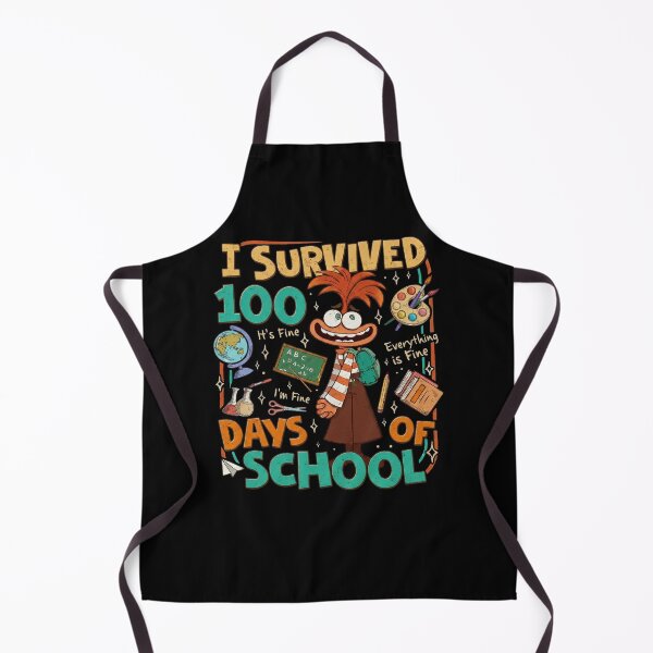 Item preview, I Survived 100 Days of School Anxious Cartoon 100th Day School Kids designed and sold by pansak.