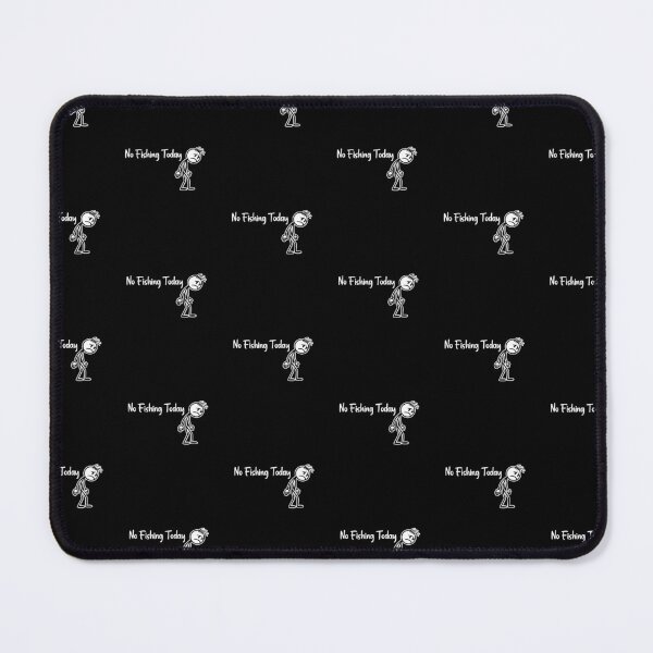 Item preview, No Fishing Today Sad Stickman Angler Humor designed and sold by MuniraWearify.