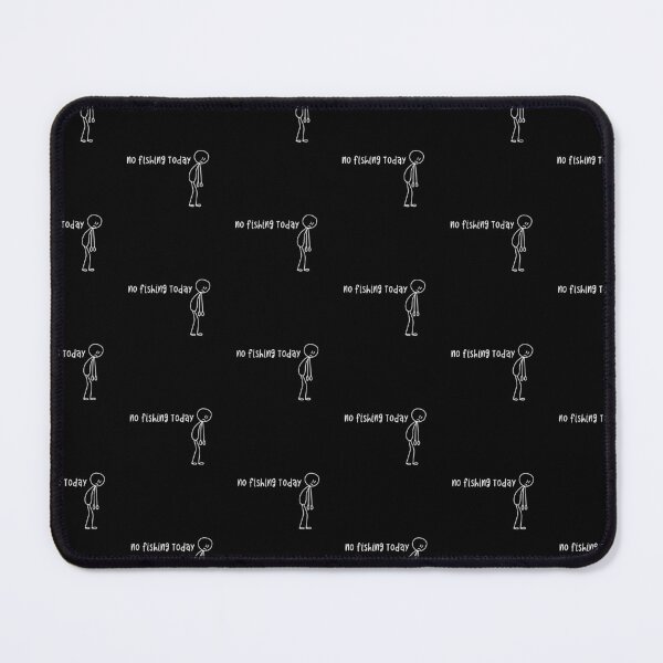 Item preview, No Fishing Today Sad Stickman Fisherman Humorous designed and sold by MuniraWearify.