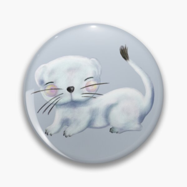 Item preview, Wee Ermine - Cute Watercolor designed and sold by LittleCloudShop.