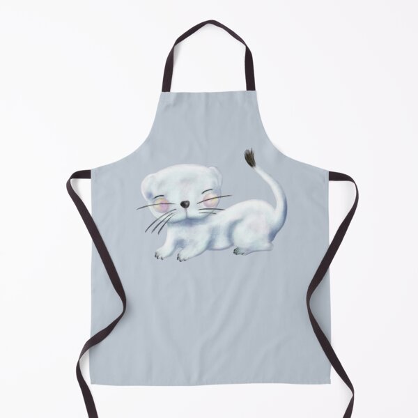 Item preview, Wee Ermine - Cute Watercolor designed and sold by LittleCloudShop.