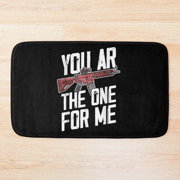 Item preview, You Are The One For Me Red Rifle 2nd Amendment Valentine designed and sold by Suzu Comena.