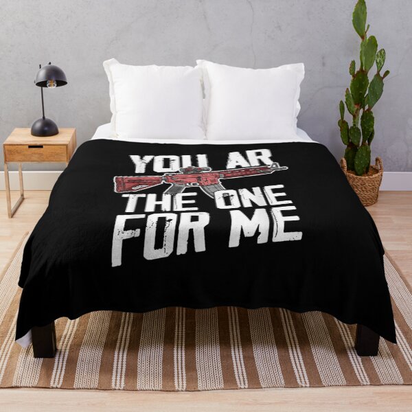 Item preview, You Are The One For Me Red Rifle 2nd Amendment Valentine designed and sold by Suzu Comena.