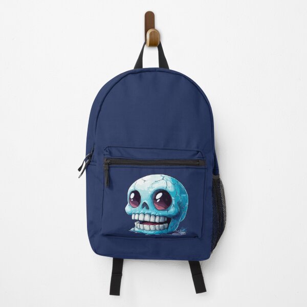 Item preview, Small smiling skull in neon blue designed and sold by Imparable.