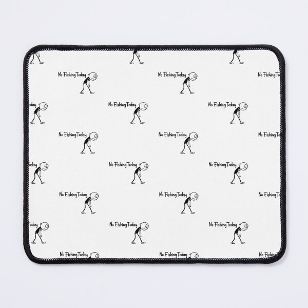 Item preview, No Fishing Today Sad Stickman Angler Fisherman Humorous designed and sold by MuniraWearify.