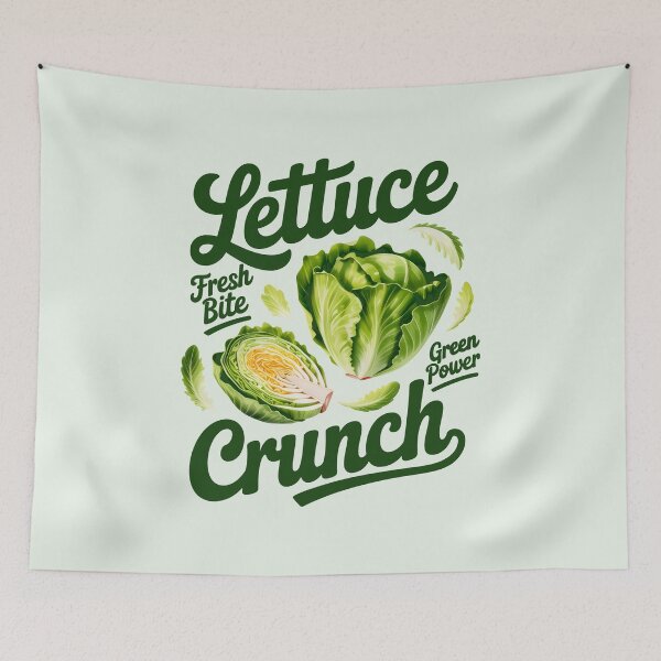 Item preview, Lettuce Crunch Fresh Bite - Healthy Green Power Art designed and sold by SplashTastic.