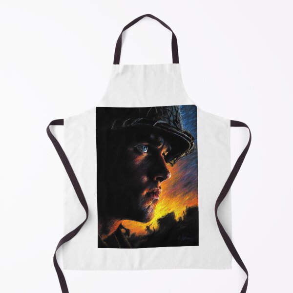 Item preview, Dramatic Soldier Face Looking Up in Fire designed and sold by Piotrek0001.
