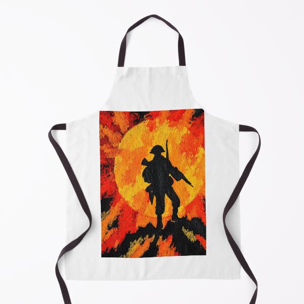 Item preview, Soldier Silhouette Against Burning Sun designed and sold by Piotrek0001.