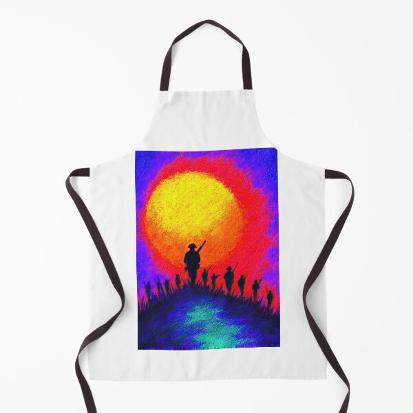 Item preview, Army Walking Under Huge Colorful Sun designed and sold by Piotrek0001.