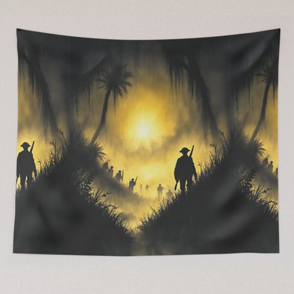 Item preview, Soldier Silhouette in Yellow Jungle Haze designed and sold by Piotrek0001.
