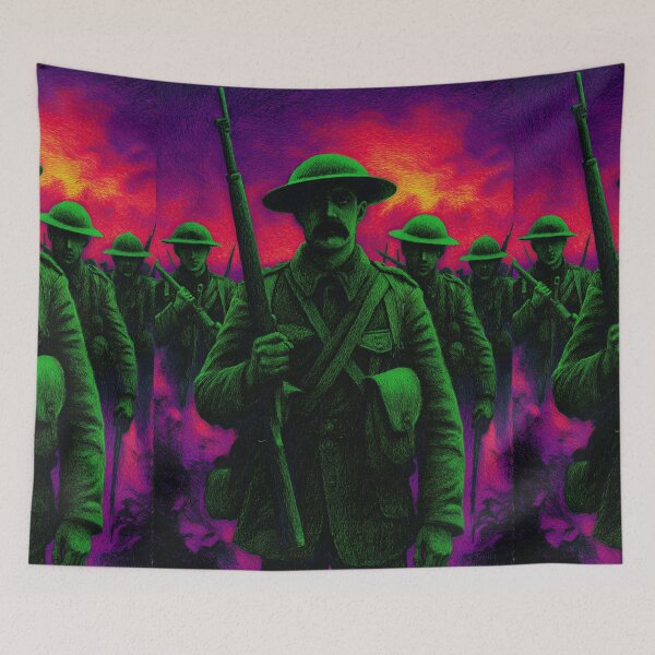 Item preview, Neon Purple and Green Soldier Art designed and sold by Piotrek0001.