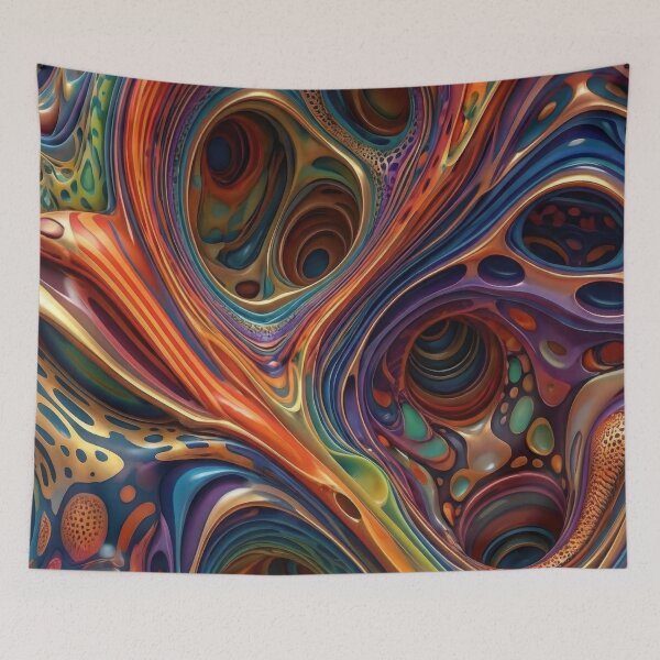 Item preview, Psychedelic Melt – Vibrant Fluid Abstract designed and sold by B-Russ-Stuff.