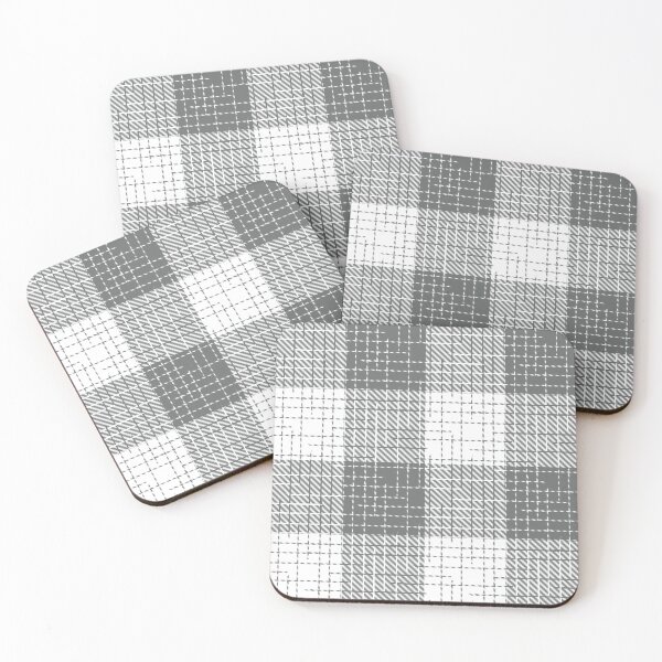 Item preview, Ash Gray And White Crosshatch Plaid Gingham Design  designed and sold by PatternTitan.