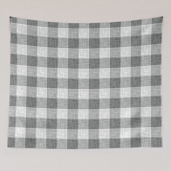 Item preview, Ash Gray And White Crosshatch Plaid Gingham Design  designed and sold by PatternTitan.