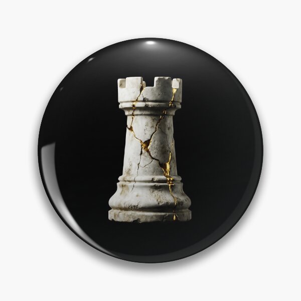 Item preview, The Stoic Bastion - Kintsugi Marble Rook  designed and sold by Eurarayton.