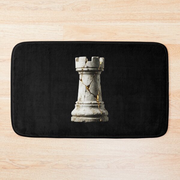 Item preview, The Stoic Bastion - Kintsugi Marble Rook  designed and sold by Eurarayton.