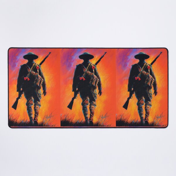 Item preview, Soldier Standing in Field Oil Painting designed and sold by Piotrek0001.